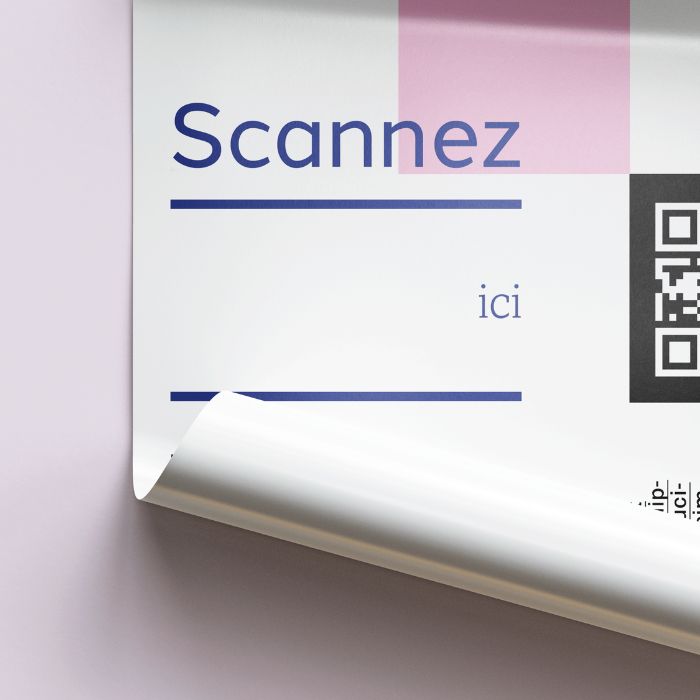 Affiche avec QR code